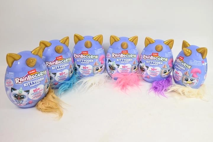 ZURU Rainbocorns kittycorn surprise – üllatusmuna plüüsist ükssarvikukassipojaga