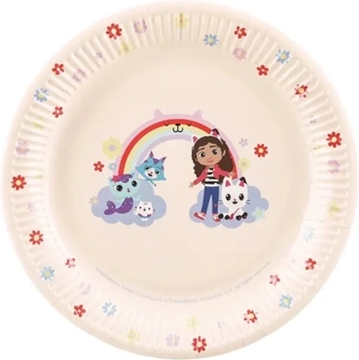Gabby's Dollhouse Paper Plates Mix 23 cm (6 pcs)