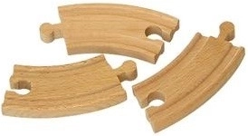 Babu Trains – Wooden Track Curve 10 cm, 4 pcs