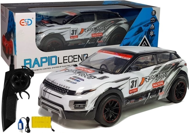 Remote Control Racing Car 1:10 White
