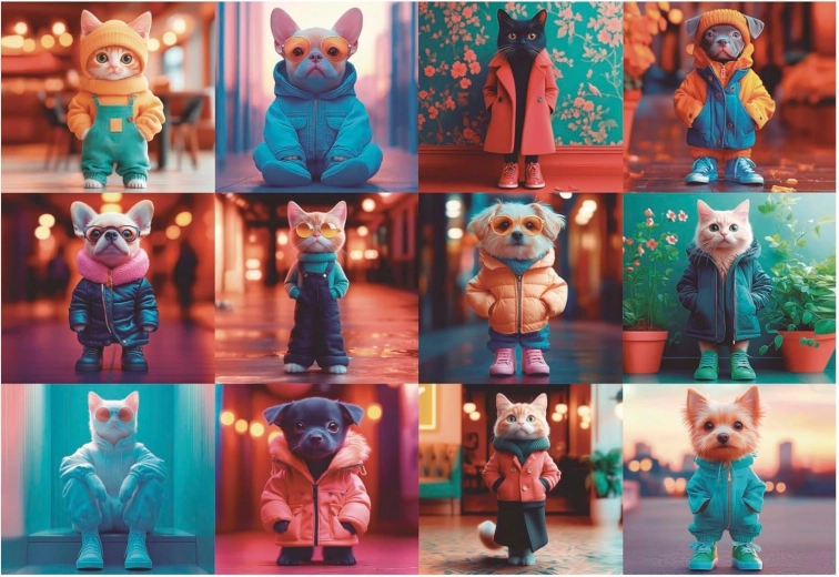 Fashion Animals Puzzle 200 Pieces
