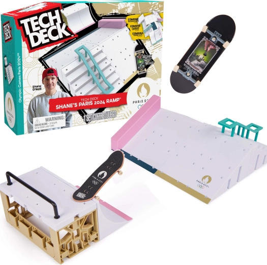 Tech Deck fingerboard’i ramp Shane O'Neill Paris 2024 koos lauaga