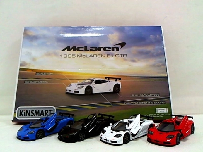 McLaren F1 GTR 1995 pull-back car, 4x4, 1:34 - 1 piece