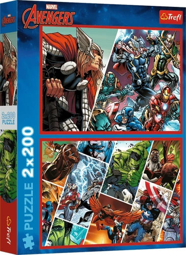 Pusle 2×200 tükki Avengers – maailma kaitsjad MARVEL