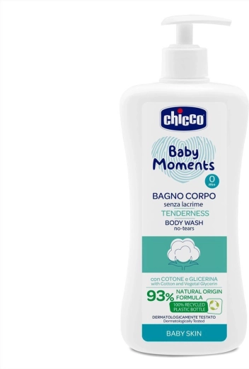Chicco Baby Moments Tenderness kehašampoon dosaatoriga 500 ml