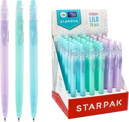 Retractable ballpoint pen in pastel colors 0.7 mm - 1 piece