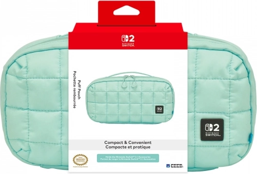 Pehme HORI Puff Pouch Cozy Green ümbris Nintendo Switch 2 jaoks