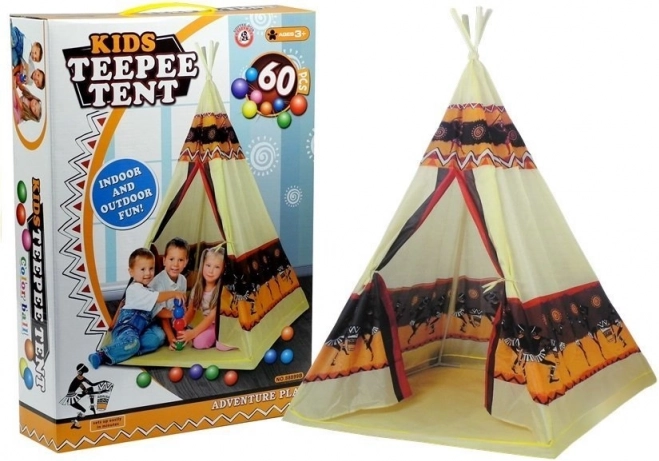 Laste indiaani tipi pallidega 155 cm