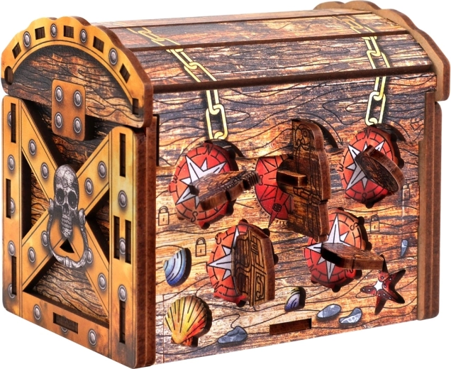Wooden Puzzle Pirate Chest EscapeWelt