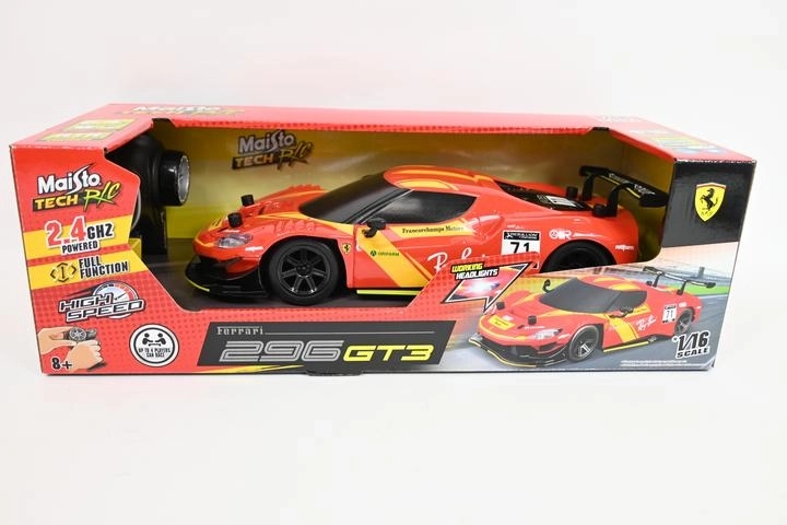 Maisto RC Ferrari 296 GT3 kaugjuhtimisega 1:16