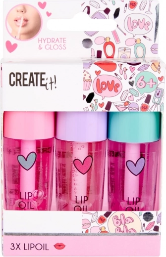 Shimmer Lip Oil for Kids CREATE IT! – Set of 3