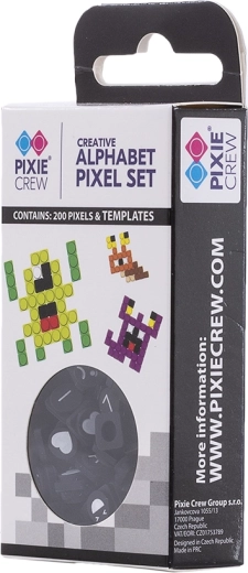 Pixie Crew themed set of small pixels with letters and symbols