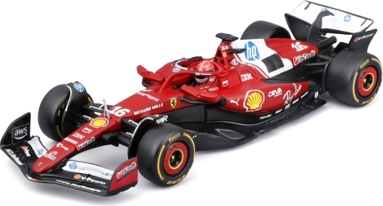 Bburago F1 mudel akrüülkarbis Ferrari SF-25 (2025) Charles Leclerc 1:43