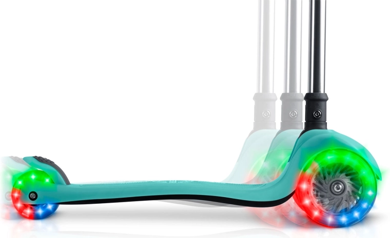 Helendav varustus: fluorestseeruv platvorm ja LED-rattad