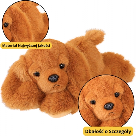 Pehme koer Cocker Spaniel raskustega käppadega, pruun 30 cm