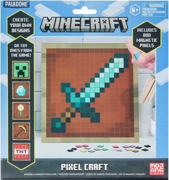 Minecrafti piksellik loominguline magnetkomplekt 800 tk