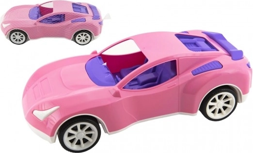 Sportlik plastist auto 38 cm võrgus – roosa