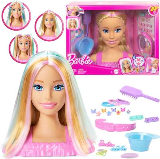 Barbie luksuslik soengupea blondide juuste ja aksessuaaridega