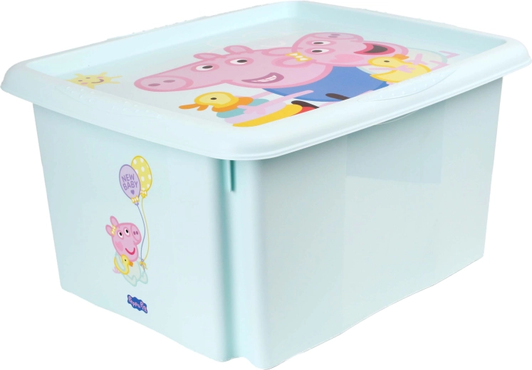 Peppa Pig plastist hoiukarp kaanega, 24 l