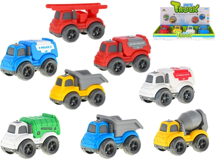 Cheerful friction-powered toy car 10.5 cm for children from 18 months