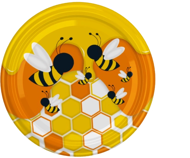 fi82 lids with bee motif – 6t, carton 660 pcs