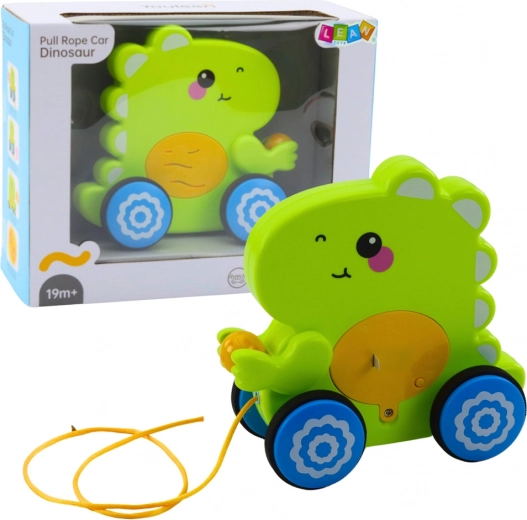 Toy dinosaur on a string for toddlers with sounds