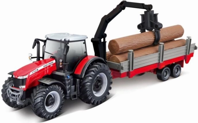 Functional loader and crane on the trailer