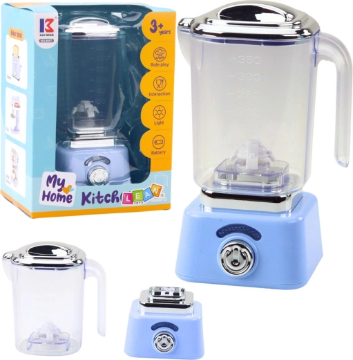 Children's kitchen mixer with light, blue