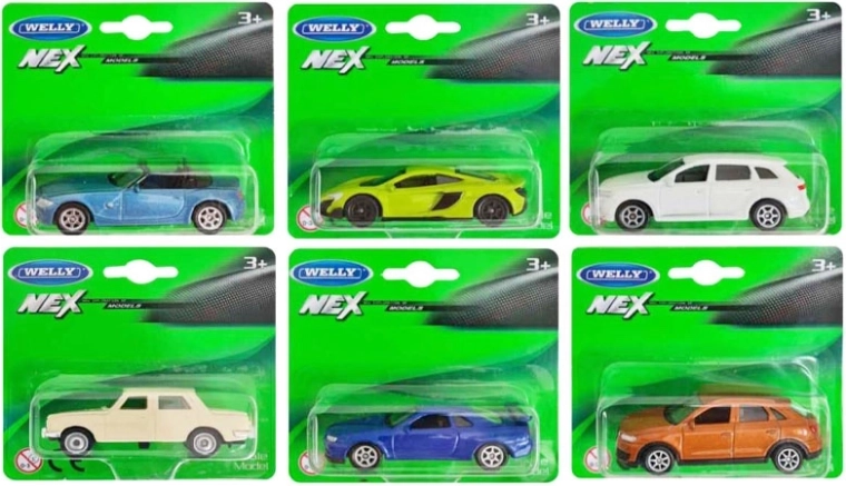 Welly auto mudel 1:60 mix – 1 tk