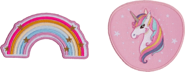 Vahetatavad märgid BAAGL Baaglies Rainbow Unicorn, 2 tk
