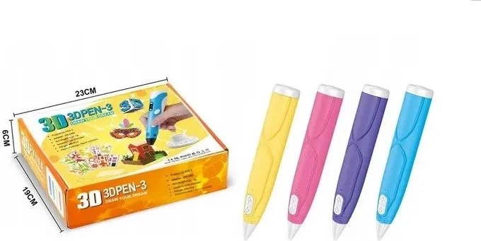 3D-pliiats koos filamendi, aluse ja USB-kaabliga – 1 tk