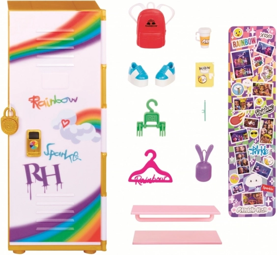 Koolikapp RAINBOW HIGH Style Locker koos tarvikutega