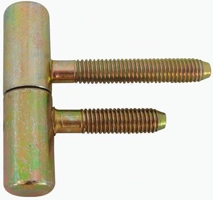 Door hinge 60/10 M8, yellow zinc-plated