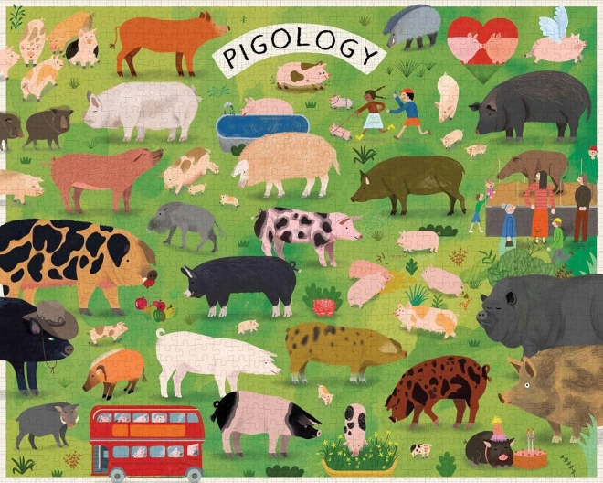 Puzzle Pigoloogia 1000 tükiga firmalt Chronicle Books