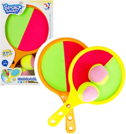 2-in-1 Catchball Racket Set