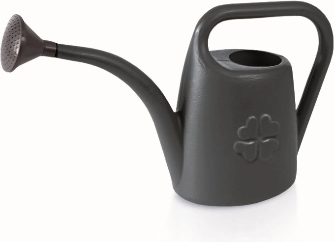 Garden watering can 4.5 l anthracite with removable rose