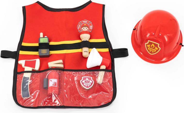 Complete equipment for a little firefighter