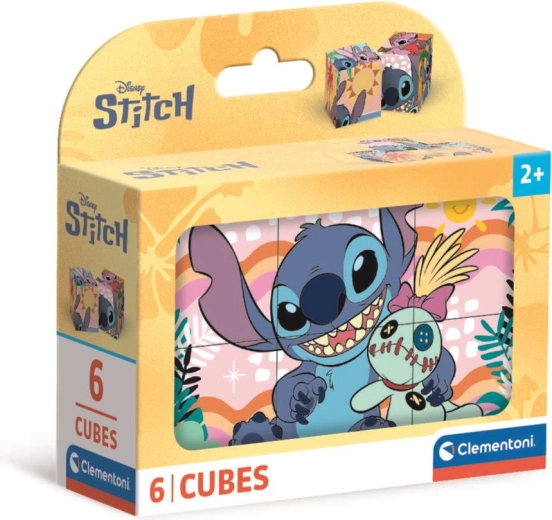 Kuubikute komplekt DISNEY STITCH – 6 osa, Clementoni