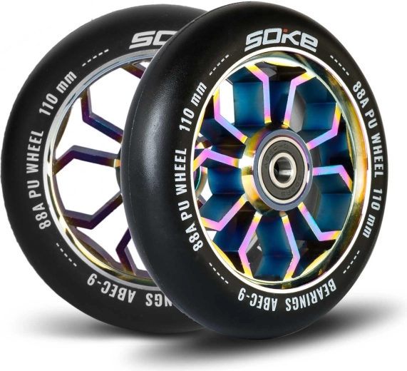Soke Scooter Wheels 110 mm Rainbow, 2 pcs