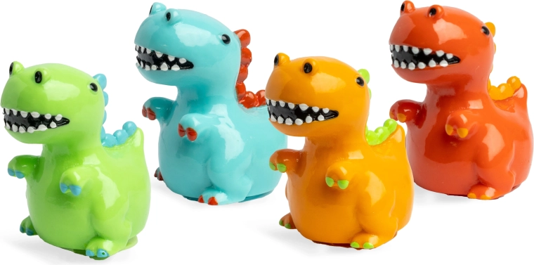 Mänguline dinosauruse disain