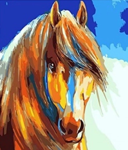 Diamond Mosaic - Horse with Light Mane