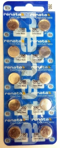 Renata 390 kellapatarei 1,55 V, 60 mAh, pakend 10 tk