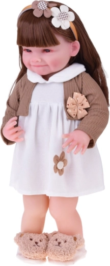 Pikad pruunid juuksed kammimiseks ja soenguteks