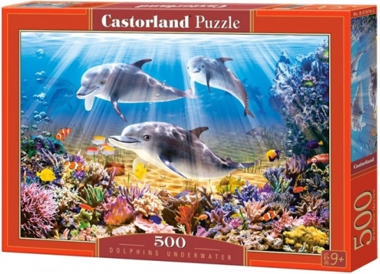 Pusle 500 tükki „Dolphins Underwater“