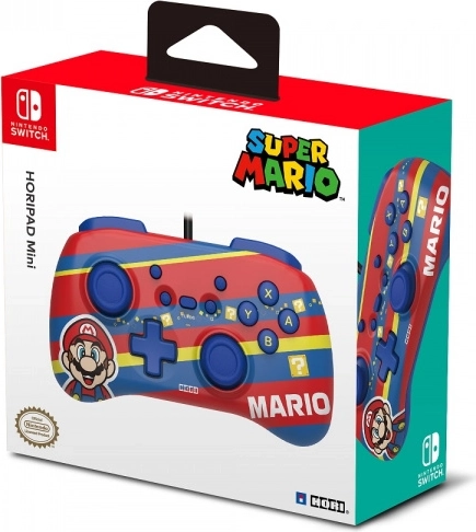 Kompaktne juhtmega pult HORIPAD Mini Nintendo Switchile, Super Mario – Punane