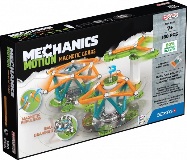 Magnetiline konstruktor GEOMAG Mechanics Motion Gears