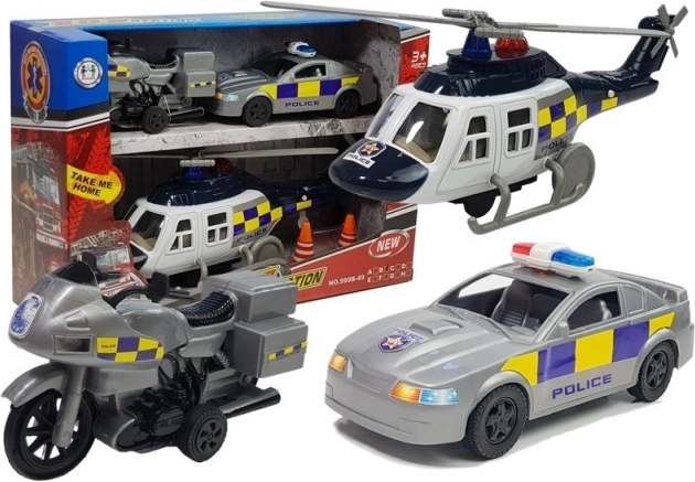 Police vehicle set with lights and sounds