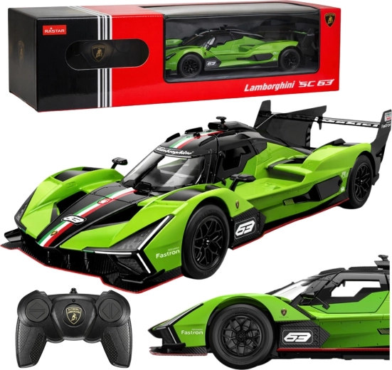 RC Car LAMBORGHINI SC63 1:24 Green Rastar
