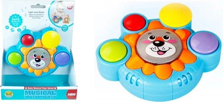 Children's interactive lion drum