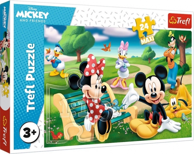 Puzzle 24 Maxi – MICKEY MOUSE ja sõbrad – TREFL